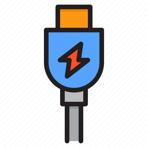 Power, electricity, charge, connector, usb icon - Download on Iconfinder