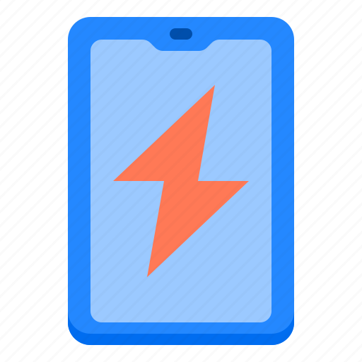 Mobile, battery, electricity, charge, phone icon - Download on Iconfinder