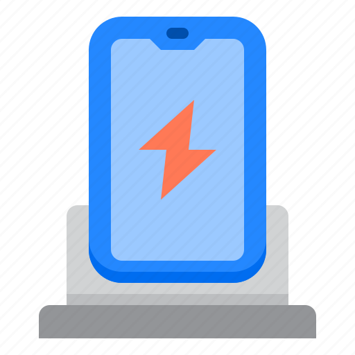 Mobile, charge, battery, electricity, wireless icon - Download on Iconfinder