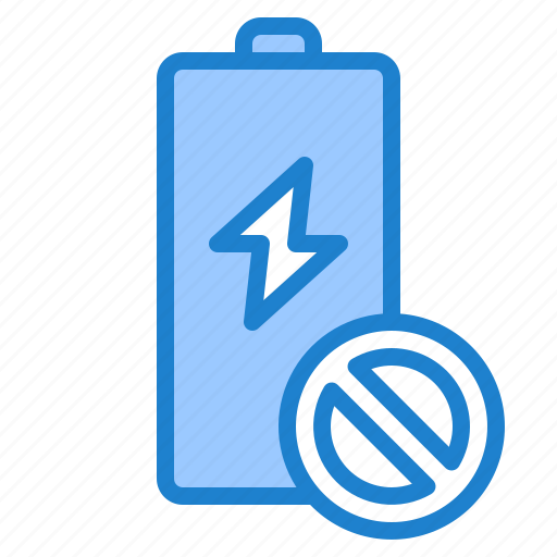 Battery, electricity, disable, charge, energy icon - Download on Iconfinder