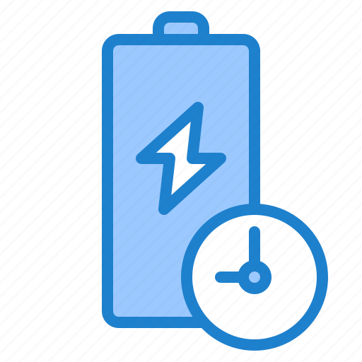 Battery, electricity, time, charge, energy icon - Download on Iconfinder
