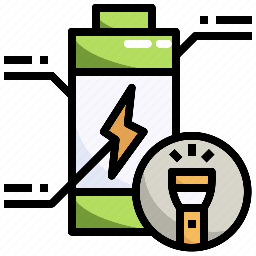 Flashlight, battery, led, rechargeable, light icon - Download on Iconfinder