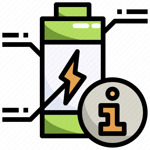 Info, energy, battery, status, electronics icon - Download on Iconfinder