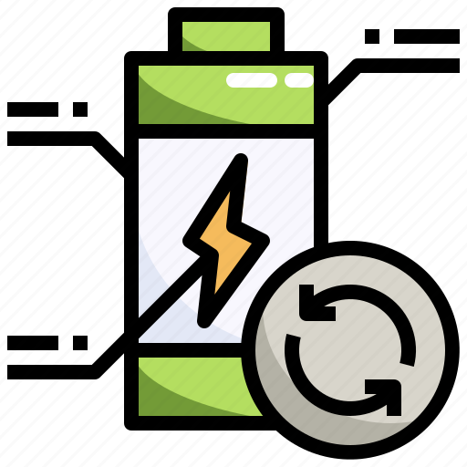 Recycle, renewable, energy, rechargeable, battery, electronics icon - Download on Iconfinder