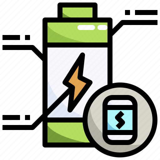 Smartphone, energy, battery, status, charging icon - Download on Iconfinder