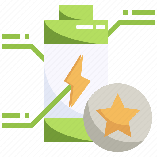Favourite, star, energy, battery, status, electronics icon - Download on Iconfinder