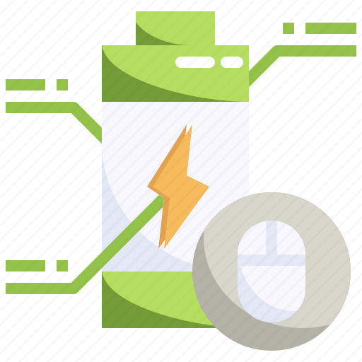 Mouse, clicker, battery, tools, energy icon - Download on Iconfinder