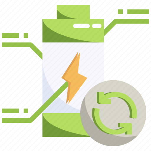 Recycle, renewable, energy, rechargeable, battery, electronics icon - Download on Iconfinder
