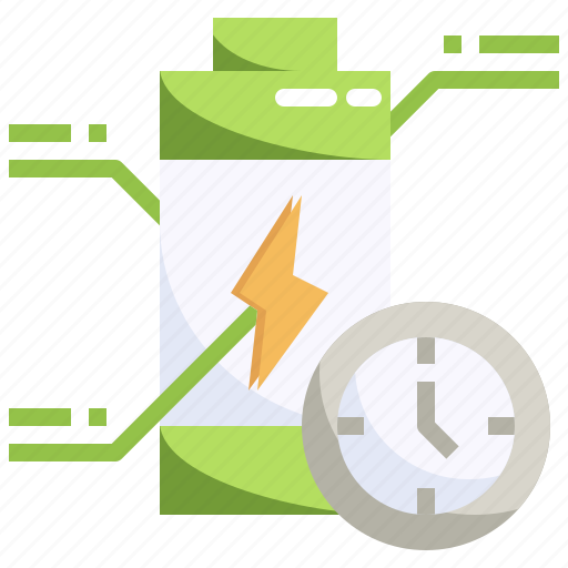 Time, reminder, status, electronics, battery icon - Download on Iconfinder