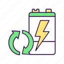 battery, recycling, accumulator recharging, electric energy