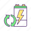 battery, recycling, accumulator recharging, electric energy 