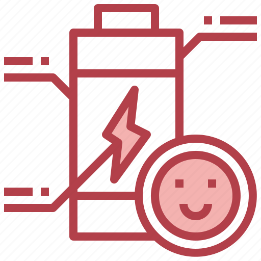 Full, battery, level, smiley, energy, power icon - Download on Iconfinder