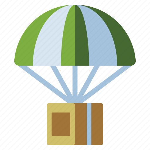 Airdrop, delivery, package, parachute icon - Download on Iconfinder