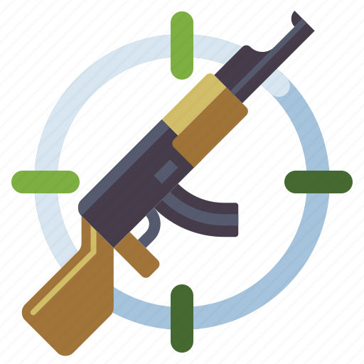 Assault, rifle, aim, weapon icon - Download on Iconfinder