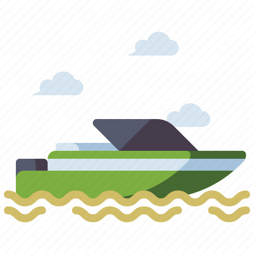 Boat, ship, sea, speedboat icon - Download on Iconfinder