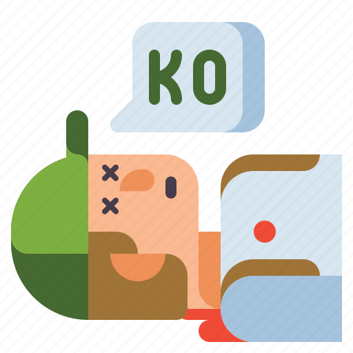 Knocked, out, ko icon - Download on Iconfinder on Iconfinder
