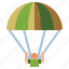 parachute, delivery, shipping 