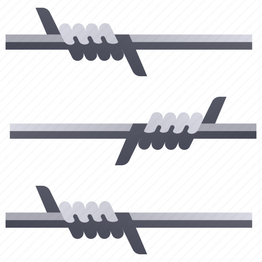 Barrier, fence, military, prison, protection, wall, wire icon - Download on Iconfinder