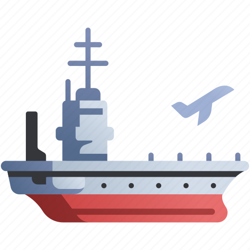 Aircraft, airplane, carrier, military, navy, sea, warship icon - Download on Iconfinder