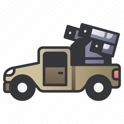 Arm, armed, army, car, military, missile, vehicle icon - Download on Iconfinder
