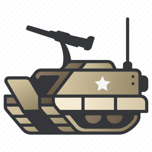 Armored, army, artillery, military, tank, vehicle, war icon - Download on Iconfinder