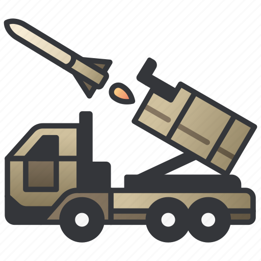 Car, launcher, military, missile, rocket, vehicle, weapon icon - Download on Iconfinder