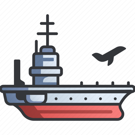 Aircraft, airplane, carrier, navy, sea, ship, warship icon - Download on Iconfinder