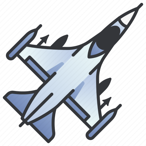Air, aircraft, airplane, fighter, force, jet, plane icon - Download on Iconfinder