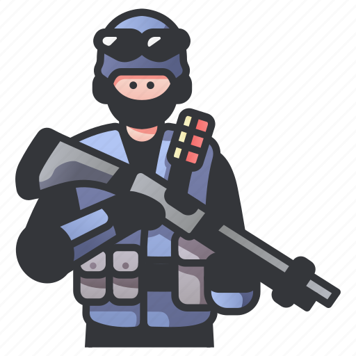Military, police, rifle, shotgun, swat, tactical, weapon icon - Download on Iconfinder