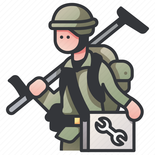 Army, engineer, maintenance, military, soldier, tactical, war icon - Download on Iconfinder