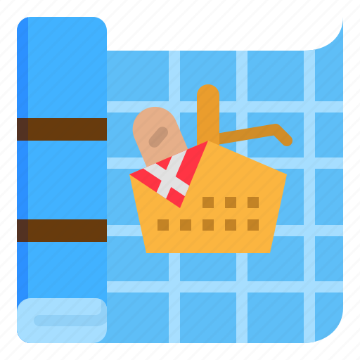Picnic, pad, ground, mat, food icon - Download on Iconfinder
