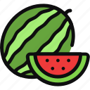 watermelon, fruit slice, fresh, diet, organic, summer, healthy food
