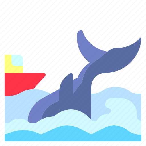 Animal, boat, nautical, ocean, sea, water, whale icon - Download on Iconfinder