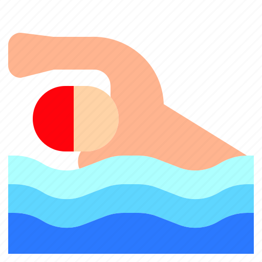 Beach, island, man, nature, sea, sport, swimming icon - Download on Iconfinder