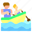 boat, canoe, kayak, paddle, sport 
