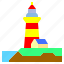 cliff, guide, house, light, lighthouse, ocean 