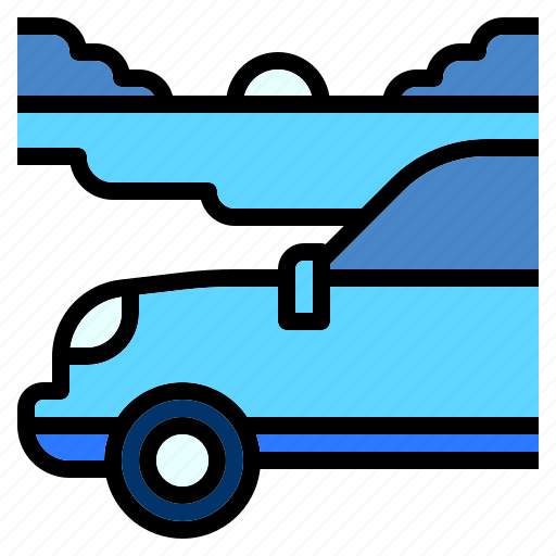 Beach, car, driving, holiday, nature, road, trip icon - Download on Iconfinder