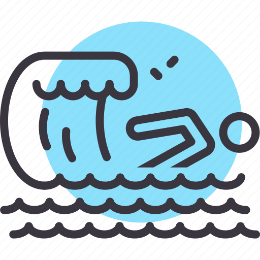 Beach, swim, swimming, wave icon - Download on Iconfinder