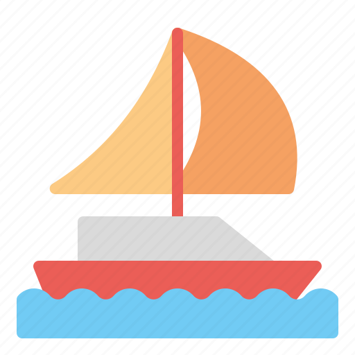 Beach, holiday, sailboat, summer, vacation icon - Download on Iconfinder