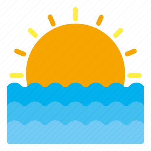 Beach, holiday, summer, sunset, vacation icon - Download on Iconfinder