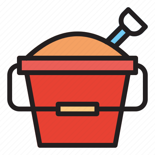 Beach, bucket, holiday, sand, summer, vacation icon - Download on Iconfinder
