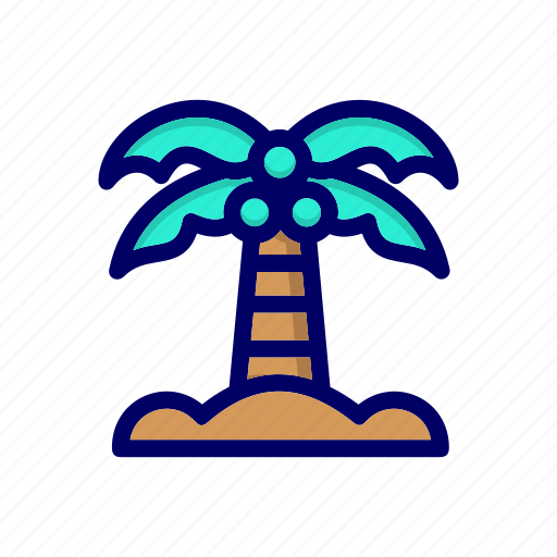 Coconut, tree, nature, plant, green, leaf, ecology icon - Download on Iconfinder