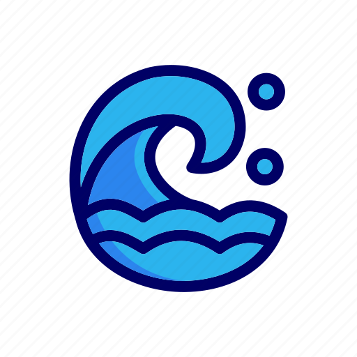 Wave, beach, sea, summer, holiday, travel, vacation icon - Download on Iconfinder