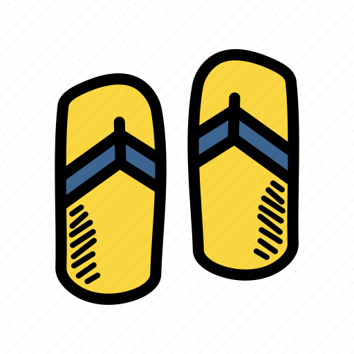 Flipflops, footwear, sandals, slippers icon - Download on Iconfinder
