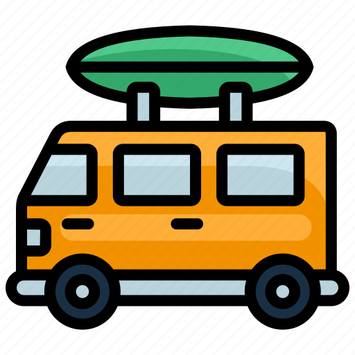 Caravan, campervan, holiday, travel, summer, transportation icon - Download on Iconfinder