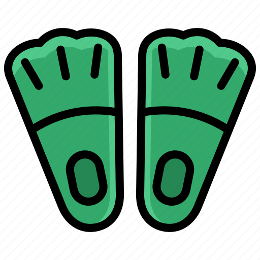 Flippers, diving, snorkel, summer, vacation, tourism icon - Download on Iconfinder