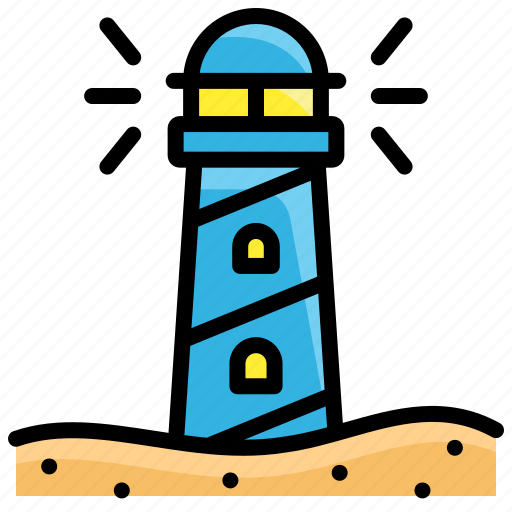 Lighthouse, beacon, tower, building, sea, construction icon - Download on Iconfinder