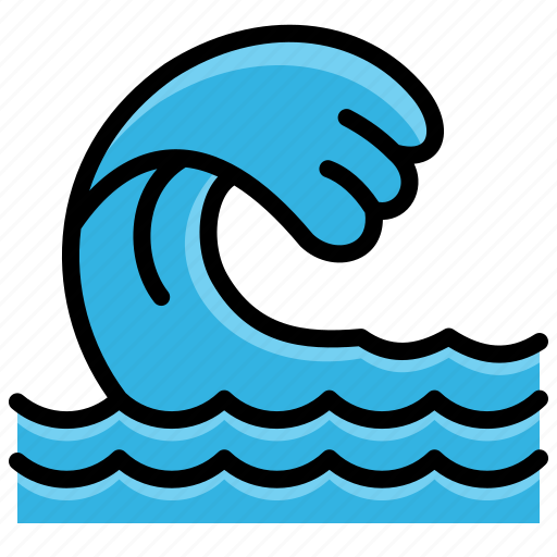 Wave, ocean, sea, beach, summer, holiday icon - Download on Iconfinder