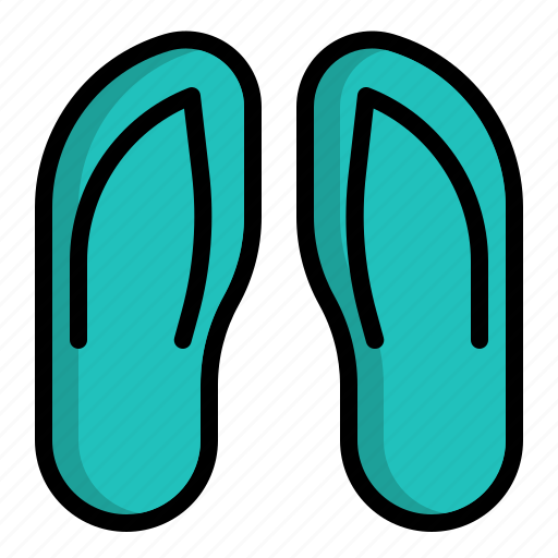 Beach, casual, footwear, sandals, slippers icon - Download on Iconfinder