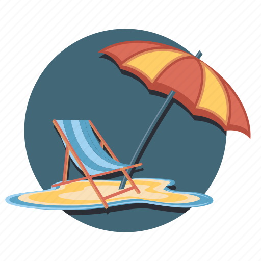 Beach, chair, sea, summer, vacation icon - Download on Iconfinder